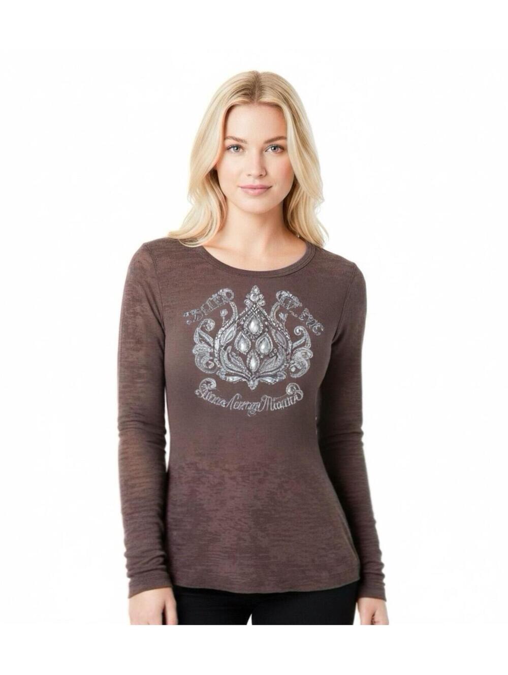 Peace Love Mom, Graphic Tees, Long Sleeve, Slub Knit, Boho, Grunge XL